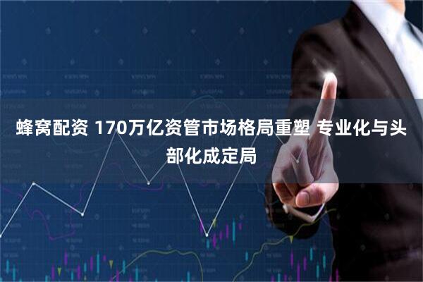 蜂窝配资 170万亿资管市场格局重塑 专业化与头部化成定局