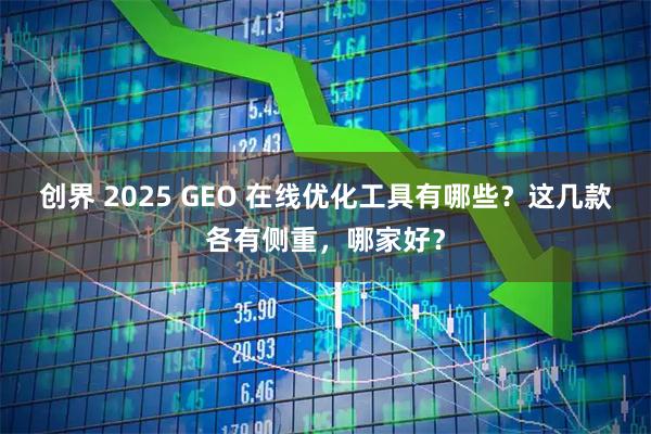 创界 2025 GEO 在线优化工具有哪些？这几款各有侧重，哪家好？